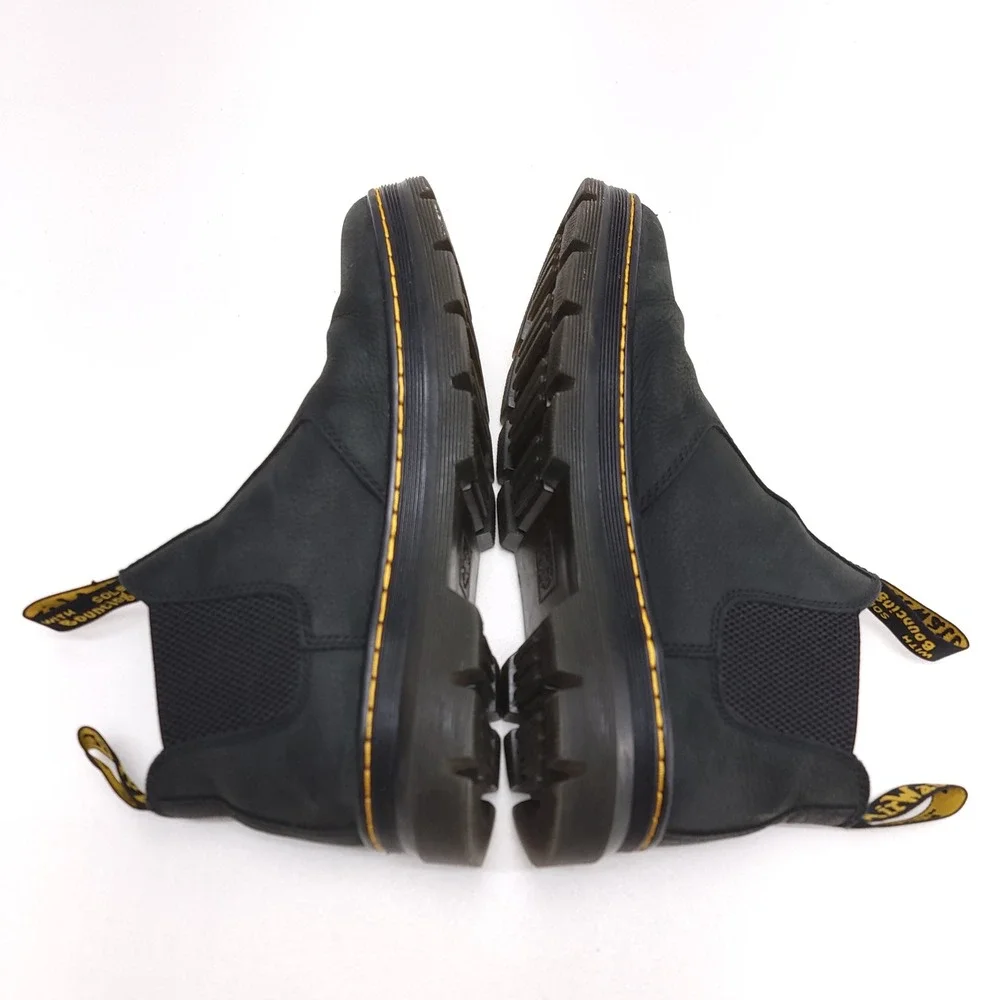 Dr. Martens Hardie II Black Leather Chelsea Boots Mens Size 10 US 9 UK